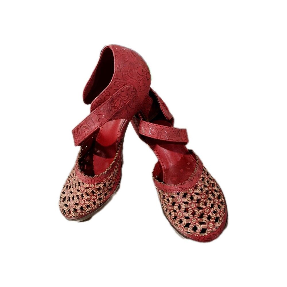 New Bella Size 7 And 1/2 Summer Dress Shoes Red